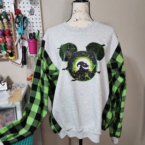 Upcycled Oversized Horror Sweatshirt